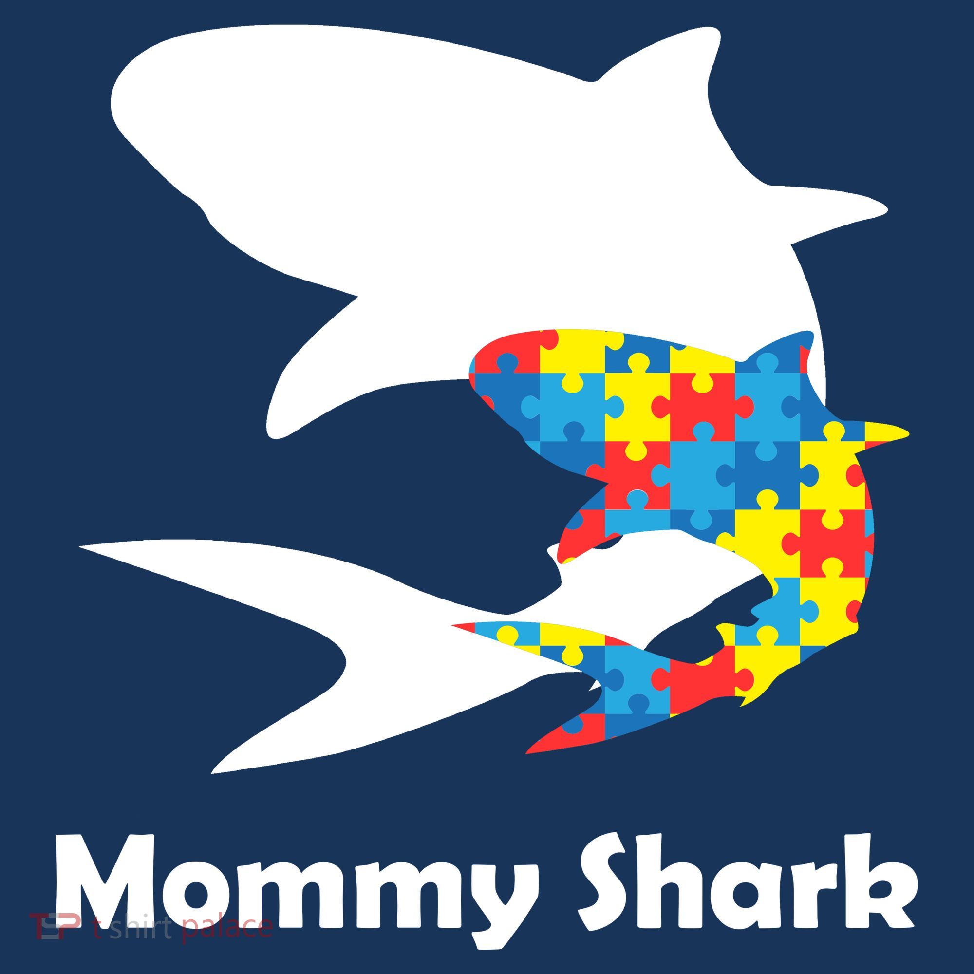 Mommy Shark Autism Awareness  Bucket Hat