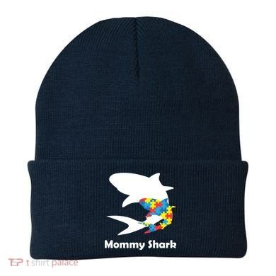 Mommy Shark Autism Awareness  Beanie