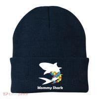 Mommy Shark Autism Awareness  Beanie thumb 0