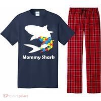 Mommy Shark Autism Awareness  Pajama Set thumb 0