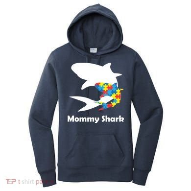 Mommy Shark Autism Awareness  Women's Hoodie