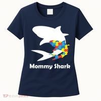 Mommy Shark Autism Awareness  Women's T-Shirt thumb 0