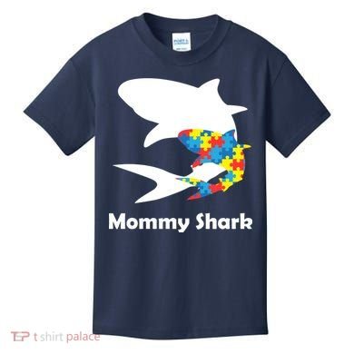 Mommy Shark Autism Awareness  Kids T-Shirt