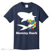 Mommy Shark Autism Awareness  Kids T-Shirt thumb 0