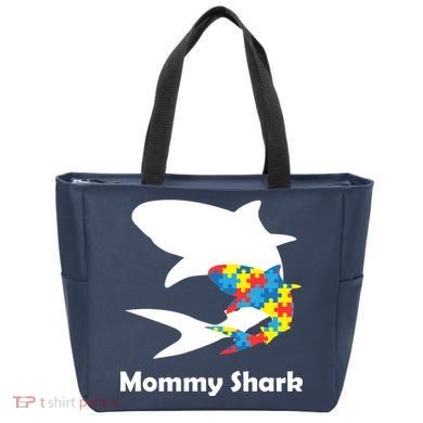 Mommy Shark Autism Awareness  Tote Bag