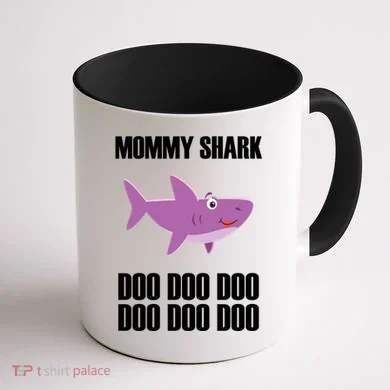 Mommy Shark Doo Coffee Mug back