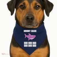 Mommy Shark Doo USA-Made Doggie Bandana thumb 1