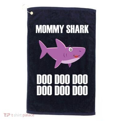 Mommy Shark Doo Golf Towel