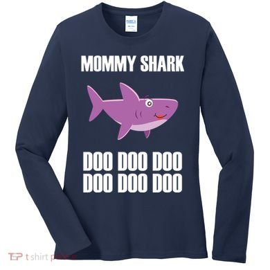 Mommy Shark Doo Women's Long Sleeve Shirt