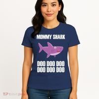 Mommy Shark Doo Women's T-Shirt thumb 4