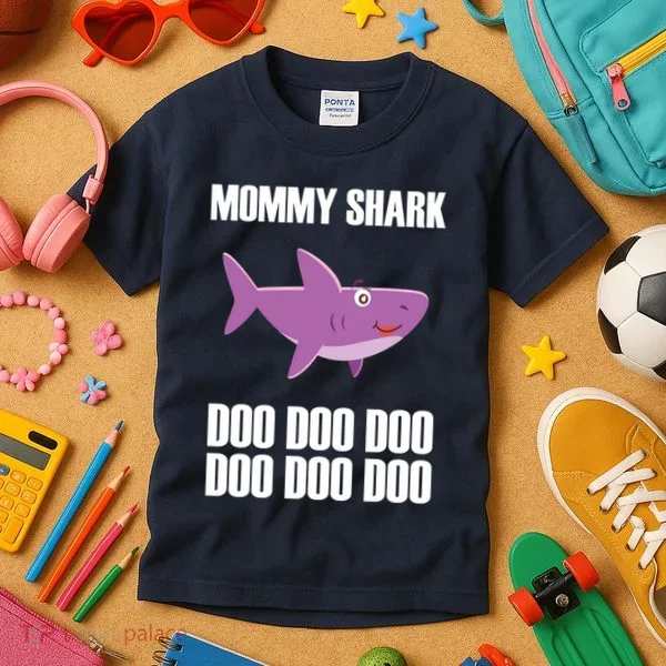 Mommy Shark Doo Kids T-Shirt