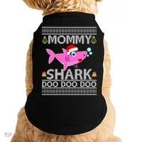 Mommy Shark Doo Doo Cute Ugly Christmas Doggie Tank thumb 0