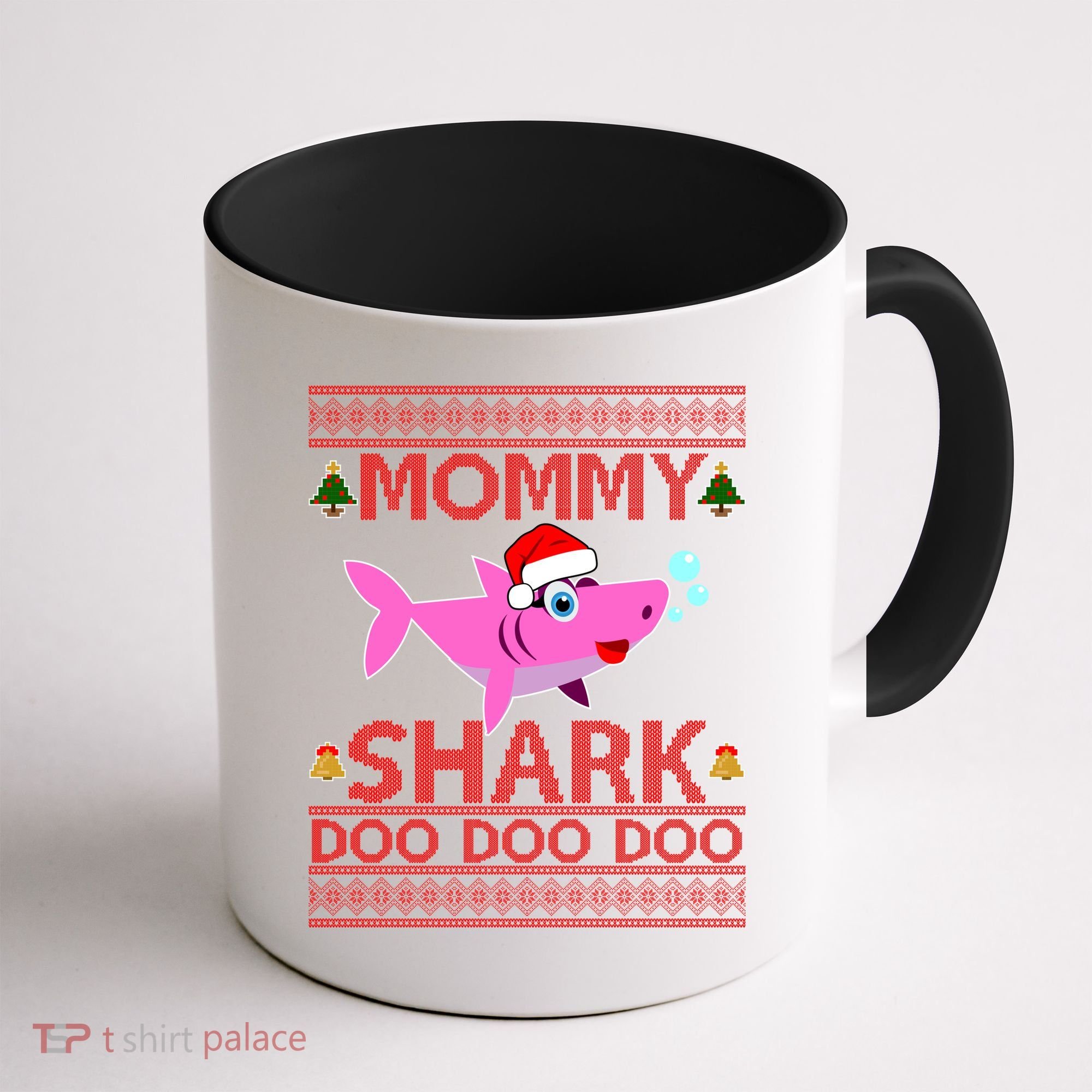 Mommy Shark Doo Doo Cute Ugly Christmas Coffee Mug