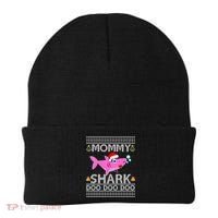 Mommy Shark Doo Doo Cute Ugly Christmas Beanie thumb 0