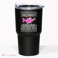 Mommy Shark Doo Doo Cute Ugly Christmas Tumbler thumb 0
