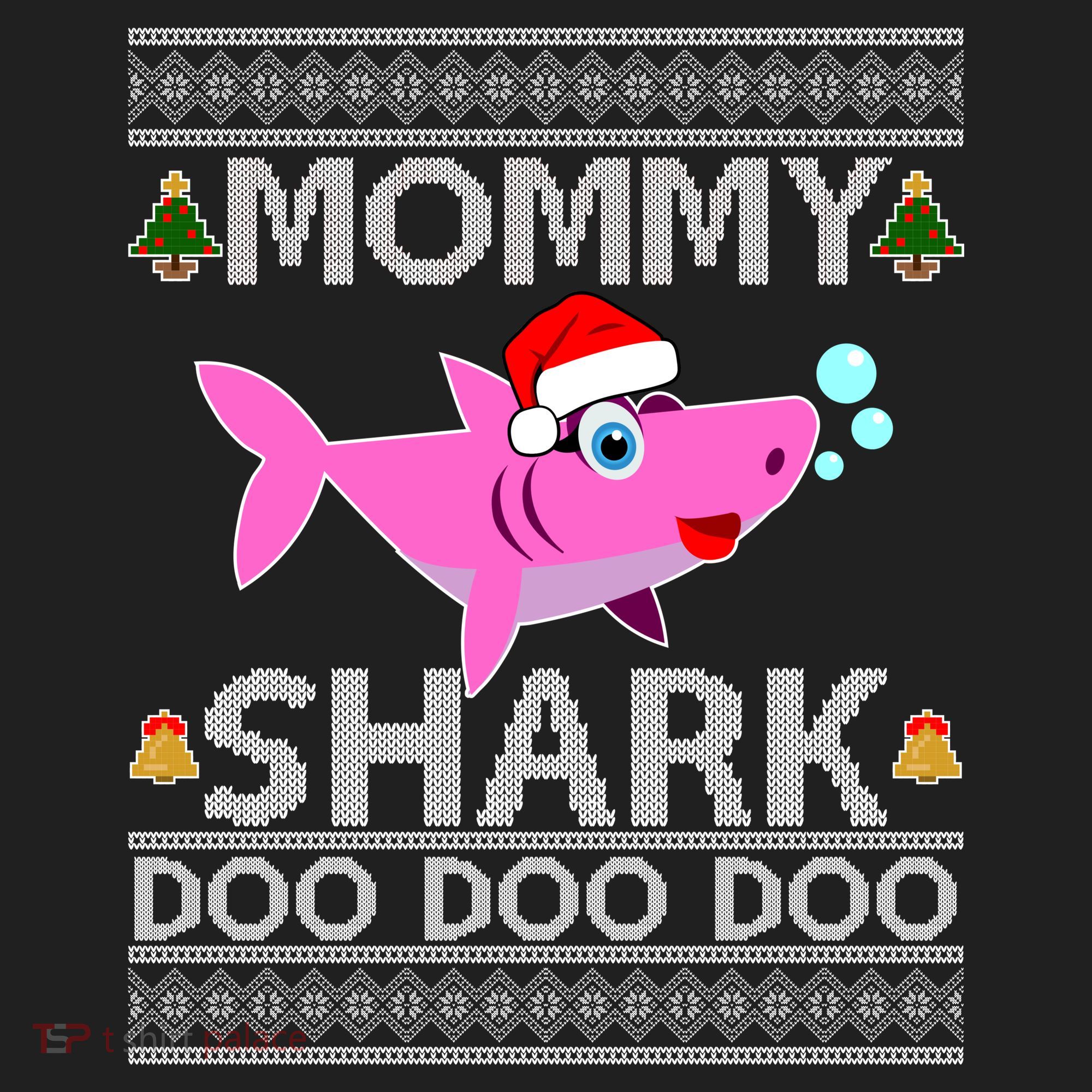 Mommy Shark Doo Doo Cute Ugly Christmas Tumbler