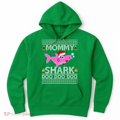 Mommy Shark Doo Doo Cute Ugly Christmas Hoodie