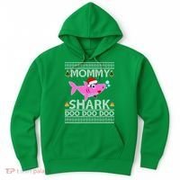 Mommy Shark Doo Doo Cute Ugly Christmas Hoodie thumb 0