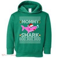 Mommy Shark Doo Doo Cute Ugly Christmas Toddler Hoodie thumb 0