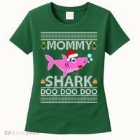 Mommy Shark Doo Doo Cute Ugly Christmas Women's T-Shirt thumb 0