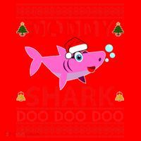 Mommy Shark Doo Doo Cute Ugly Christmas Santa Hat thumb 1