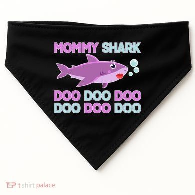 Mommy Shark Doo Doo Doo USA-Made Doggie Bandana