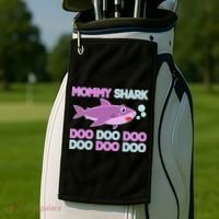 Mommy Shark Doo Doo Doo Golf Towel thumb 2