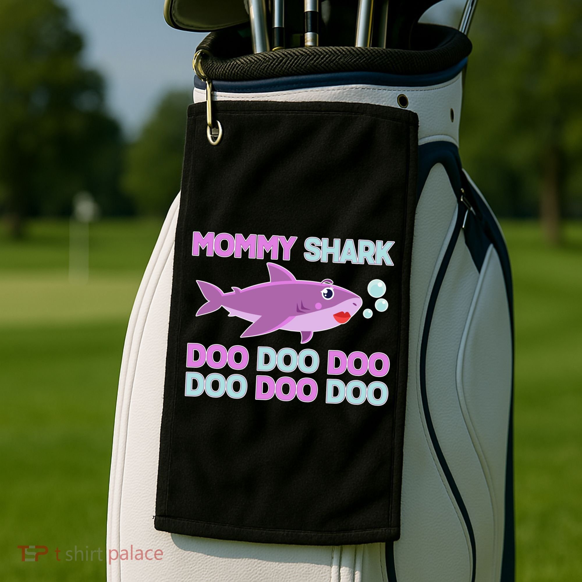 Mommy Shark Doo Doo Doo Golf Towel