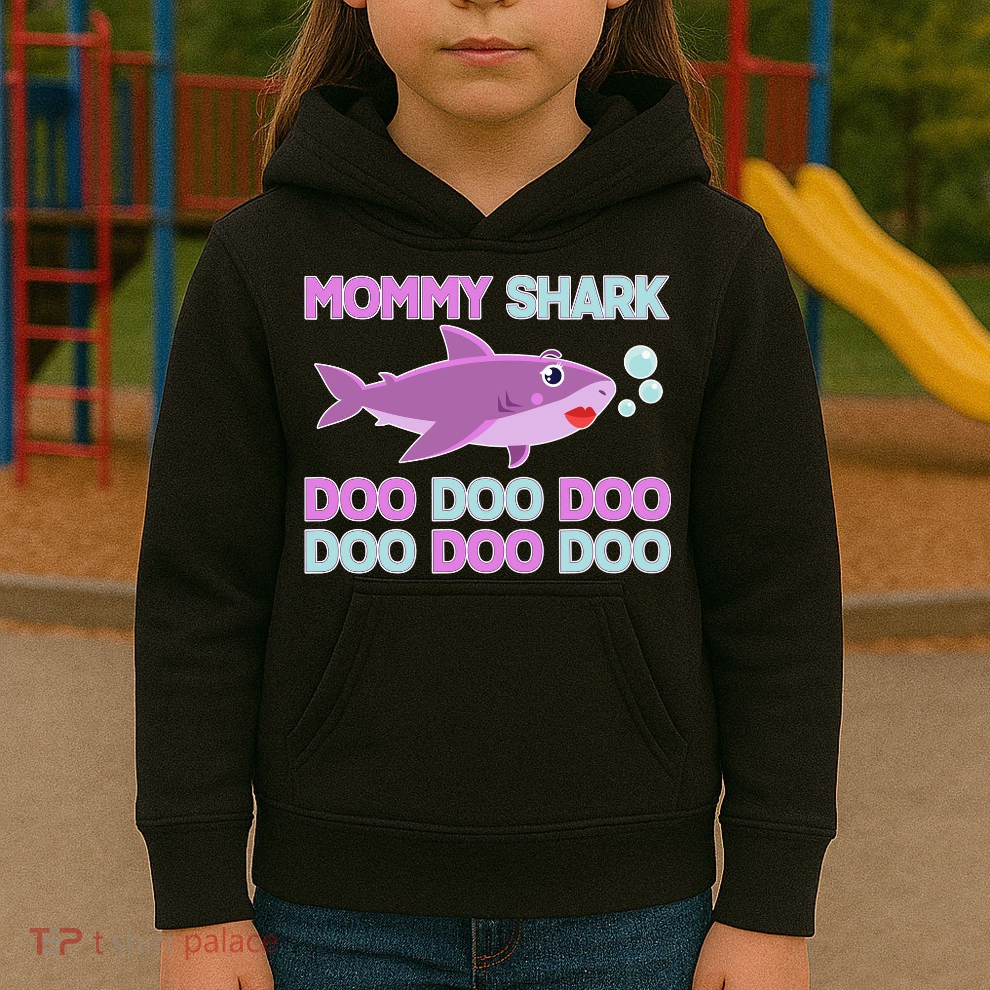Mommy Shark Doo Doo Doo Kids Hoodie