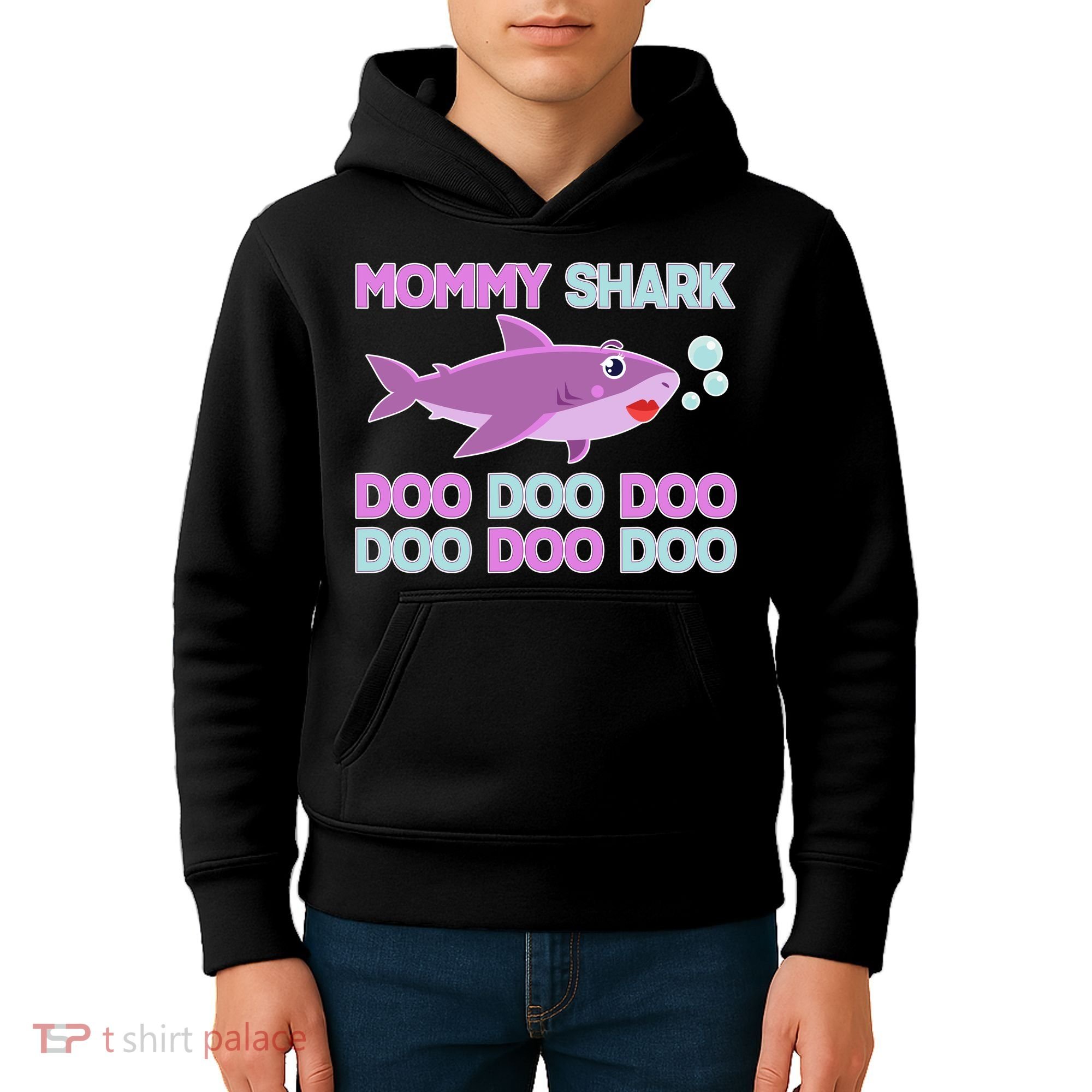 Mommy Shark Doo Doo Doo Kids Hoodie