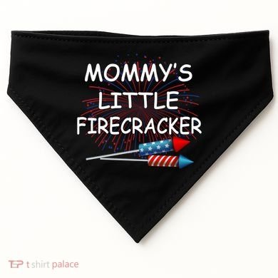 Mommy's little Firecracker USA-Made Doggie Bandana