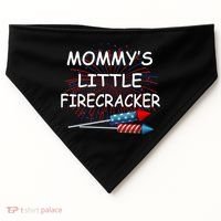 Mommy's little Firecracker USA-Made Doggie Bandana thumb 0