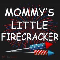 Mommy's little Firecracker Women's Perfect Tri Tunic Long Sleeve Shirt thumb 2