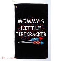 Mommy's little Firecracker Golf Towel thumb 0