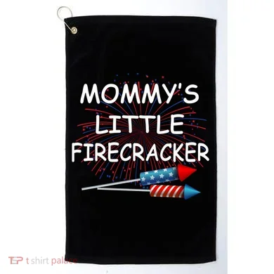 Mommy's little Firecracker Golf Towel