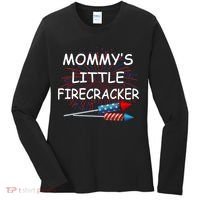 Mommy's little Firecracker Women's Long Sleeve Shirt thumb 0