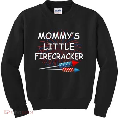 Mommy's little Firecracker Kids Sweatshirt