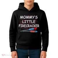 Mommy's little Firecracker Kids Hoodie thumb 4