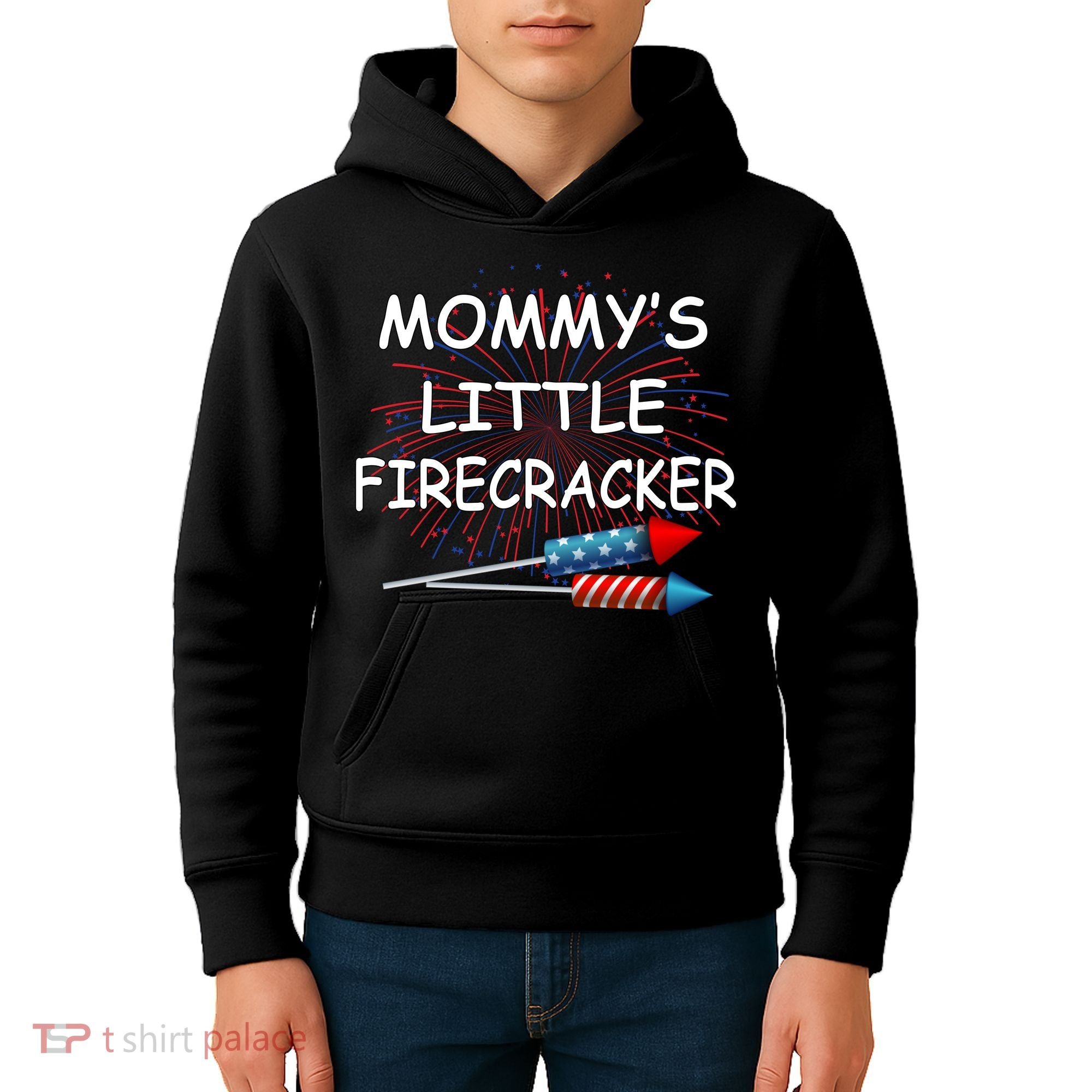 Mommy's little Firecracker Kids Hoodie
