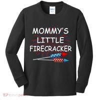 Mommy's little Firecracker Kids Long Sleeve Shirt thumb 0