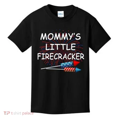 Mommy's little Firecracker Kids T-Shirt