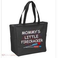 Mommy's little Firecracker Tote Bag thumb 2