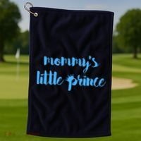 Mommy's Little Prince Golf Towel thumb 1