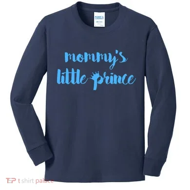 Mommy's Little Prince Kids Long Sleeve Shirt