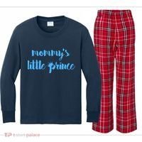 Mommy's Little Prince Kids Long Sleeve Plaid Pajama Set thumb 0