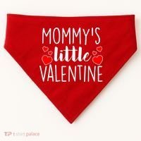 Mommy's Little Valentine Hearts Love USA-Made Doggie Bandana thumb 0
