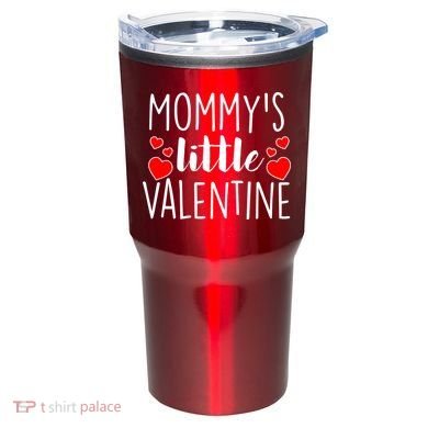 Mommy's Little Valentine Hearts Love Tumbler