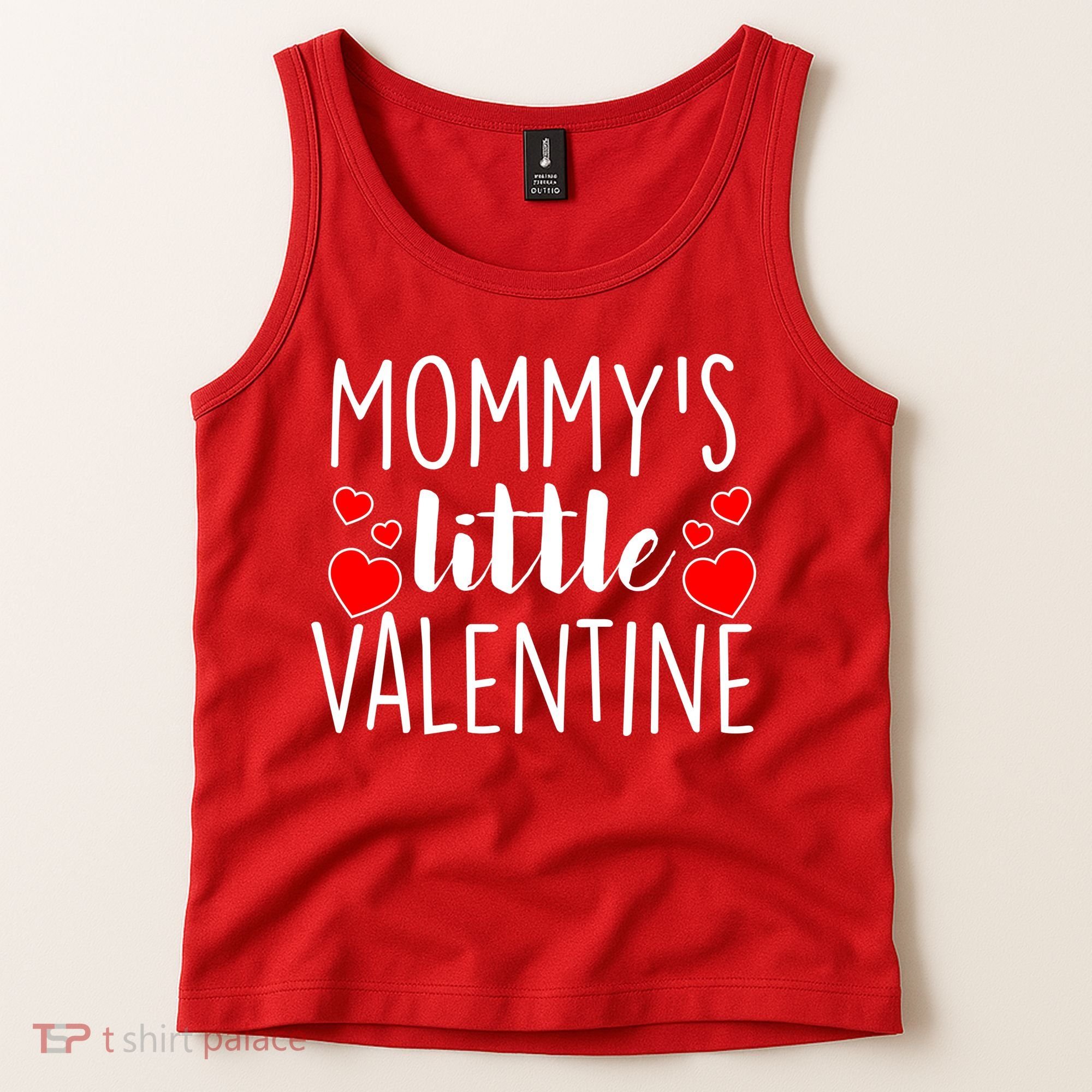 Mommy's Little Valentine Hearts Love Tank Top