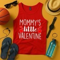 Mommy's Little Valentine Hearts Love Tank Top thumb 4