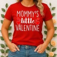 Mommy's Little Valentine Hearts Love Women's T-Shirt thumb 2